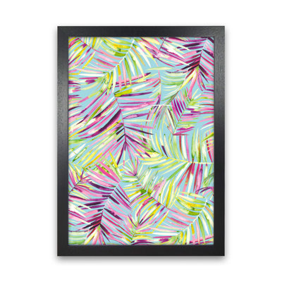 Tropical Palms Blue - Print