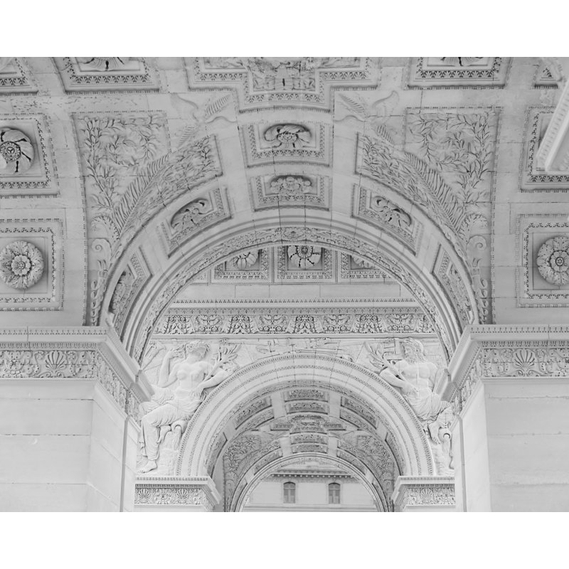 Under The Arc Paris' Photographic Print, Unframed, 28" H x 35" W x 1.25" D