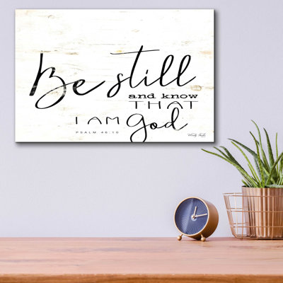 'Be Still and Know That I Am God' by Cindy Jacobs, Acrylic Glass Wall Art