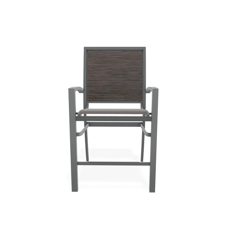 Tabouret de comptoir d'extérieur 26 po Kendall, Graphite, James