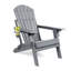 Chaise Adirondack pliante en plastique avec dossier réglable Unicoi-1812206645
