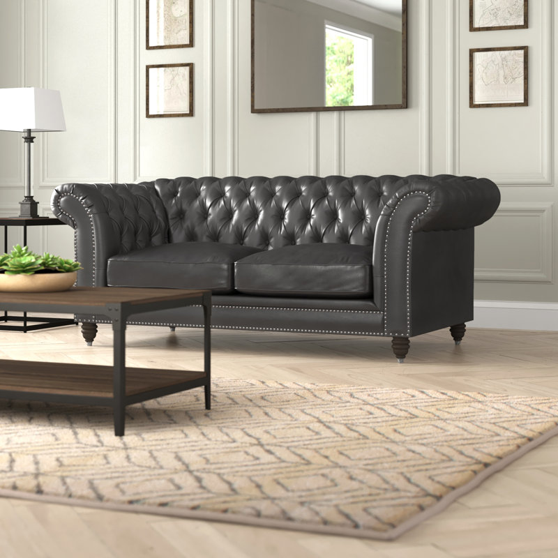 Causeuse Chesterfield 80 po Navas