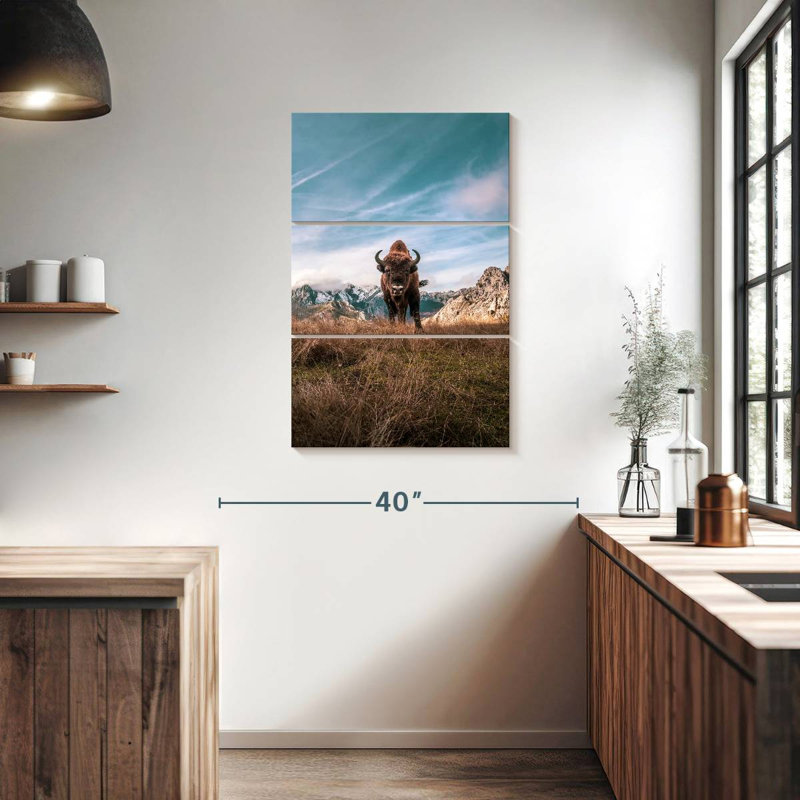 Bison, 38" H x 24" W