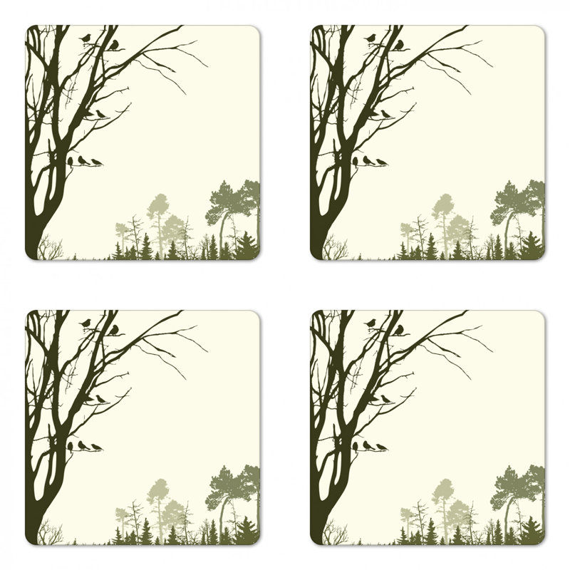 Square 4 Piece Coaster Set
