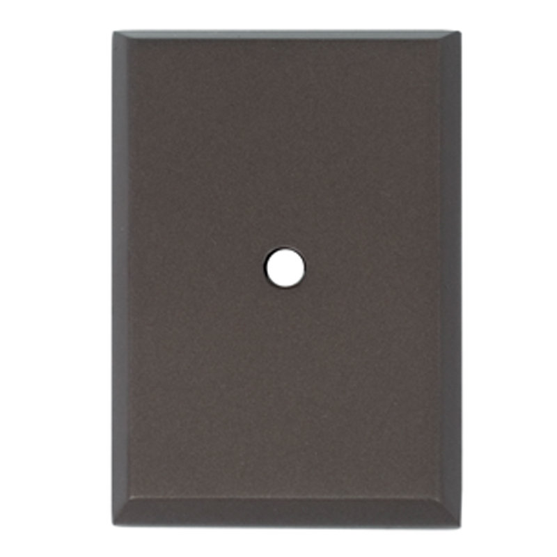Metal Knob Backplate, Chocolate Bronze