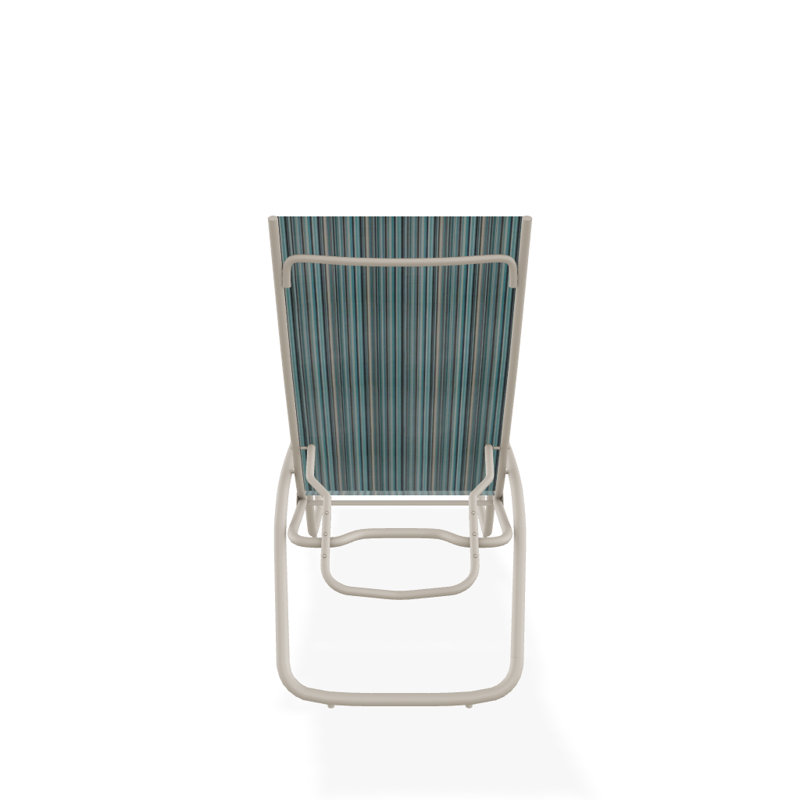 Outdoor Rust-Resistant Metal Chaise Lounge, Textured Graphite, Vinyard