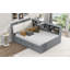 Lit plateforme en bois avec lit gigogne, tablettes et tête de lit-1640908218-1640908215