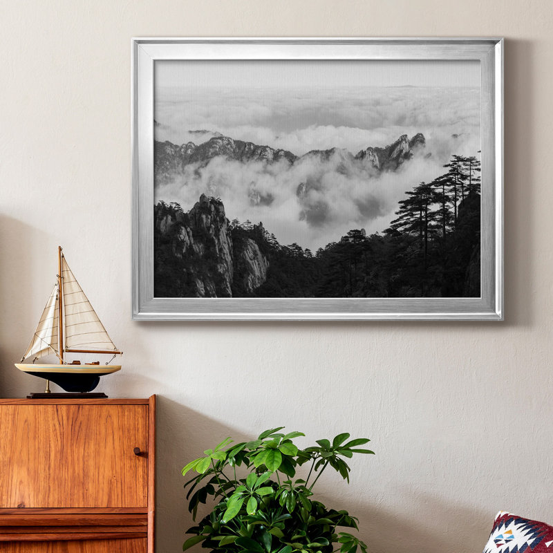 " Yellow Mountain ", 22.5" H x 30.5" W x 1" D, No Mat, Gold Framed