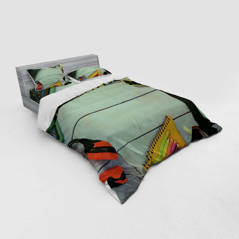 Modern & Contemporary Polyester Duvet Cover, Queen Duvet Cover + 3 Additional Pieces
