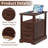 2-Drawer Farmhouse End Table With Built-In Outlets-732777270