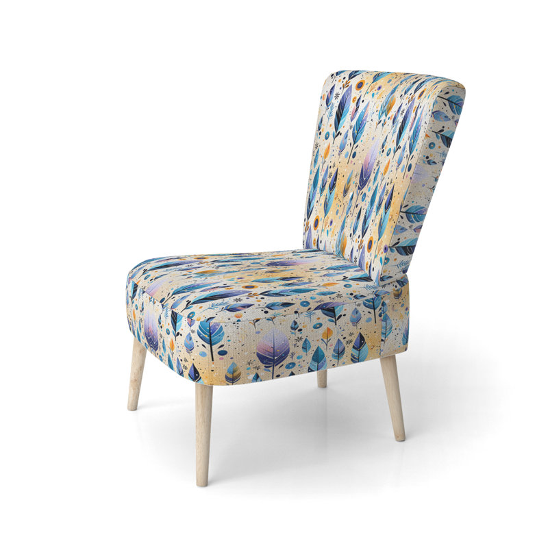 Tribal Dreamscape Boho Pattern - Upholstered Bohemian & Eclectic Accent Side Chair