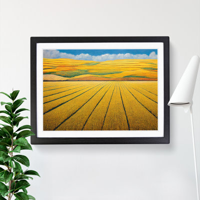 Inspirational Wheat Field - Single Picture Frame Print