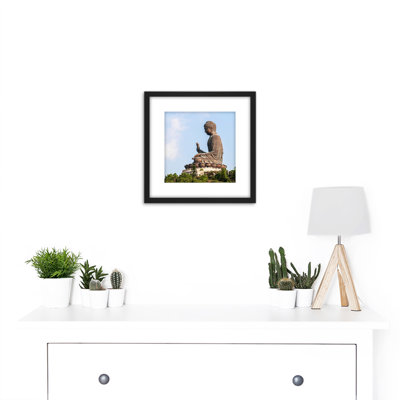 Beria L. Rodriguez Tian Tan Buddha Statue Photo - Single Picture Frame Print