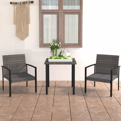 Khamiah Square 2 - Person Bistro Set with Cushions