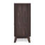 Armoire Mid-Century moderne en faux bois -, hauteur de 38,43 po, intérieur spacieux avec tiroir de rangement en bois chic, largeur de 35,42 po, tablettes et poignées-1661547654