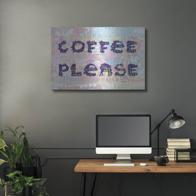Art mural en métal Red Coffee Barrel par Dean Russo