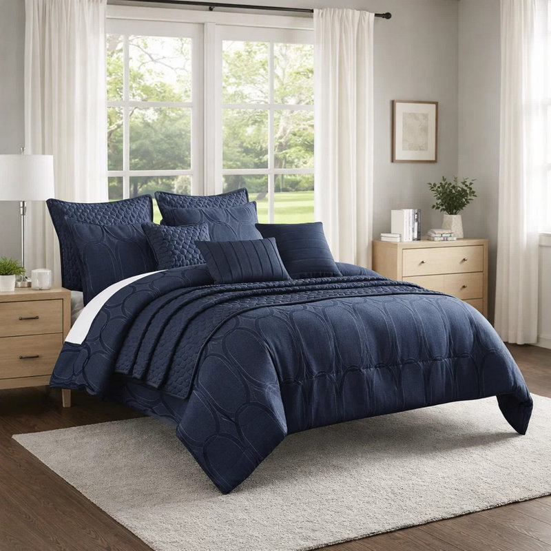 Comforter Set, Queen Comforter + 9 Additional Pieces