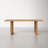 Eli Acacia Rectangular Solid Wood Top with Solid Wood Base Dining Table