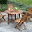 Chaise d'appoint d'extérieur Kinsler Eucalyptus-1868964227