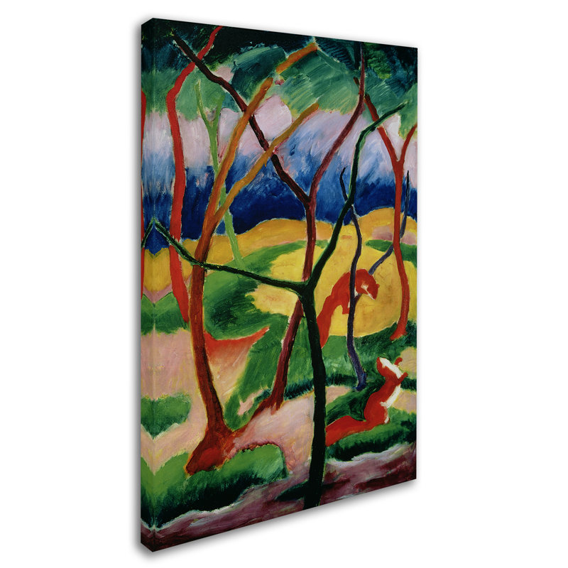 « weasels playing 1911 », impression sur toile tendue, H 24 po x l 16 po x P 2 po