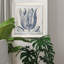 " Indigo Floral On Linen VI-Premium Framed Print - Ready To Hang "-1607622983-1607652894-1607622982