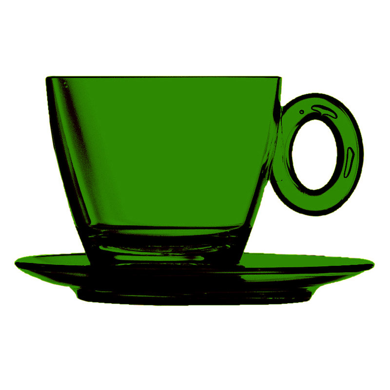 Spa & Wellness Polycarbonate Tea Cup, Emerald