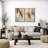 Vertical Earth Tone Abstract Artwork, Living Room Pictures, Framed Canvas Giclee Print Wall Art-27501115-27501088