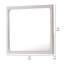 Miroir de commode Thorne, bois d'hévéa chêne blanc 40 pouces, bord biseauté-116748679