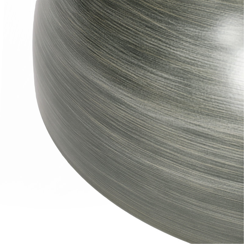 Table basse en métal martelé, Antique Silver