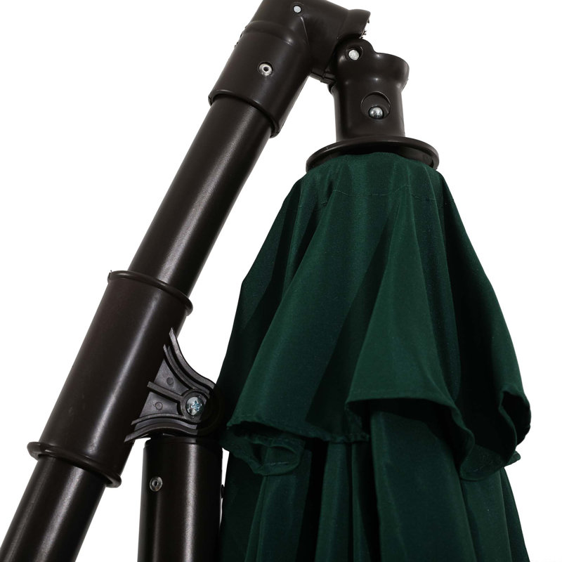 Parasol en porte-à-faux 10 pi Keylor, Vert foncé