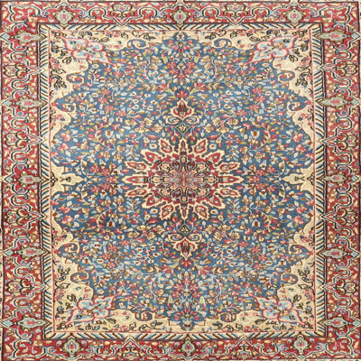 Tapis oriental bleu