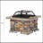 28" Concrete Wood Burning Outdoor Fire Pit Table With Lid-113988206