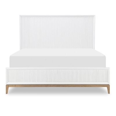 Arbel Reeded Two-Tone Panel Bed