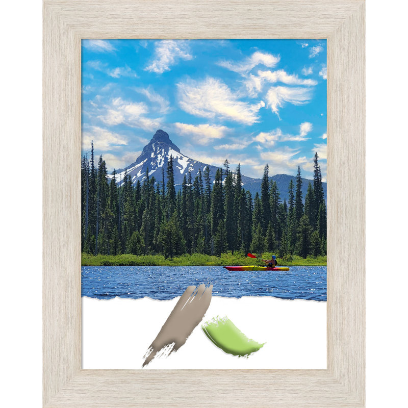 Pigney Wood Picture Frame, White, 18" W x 24" H