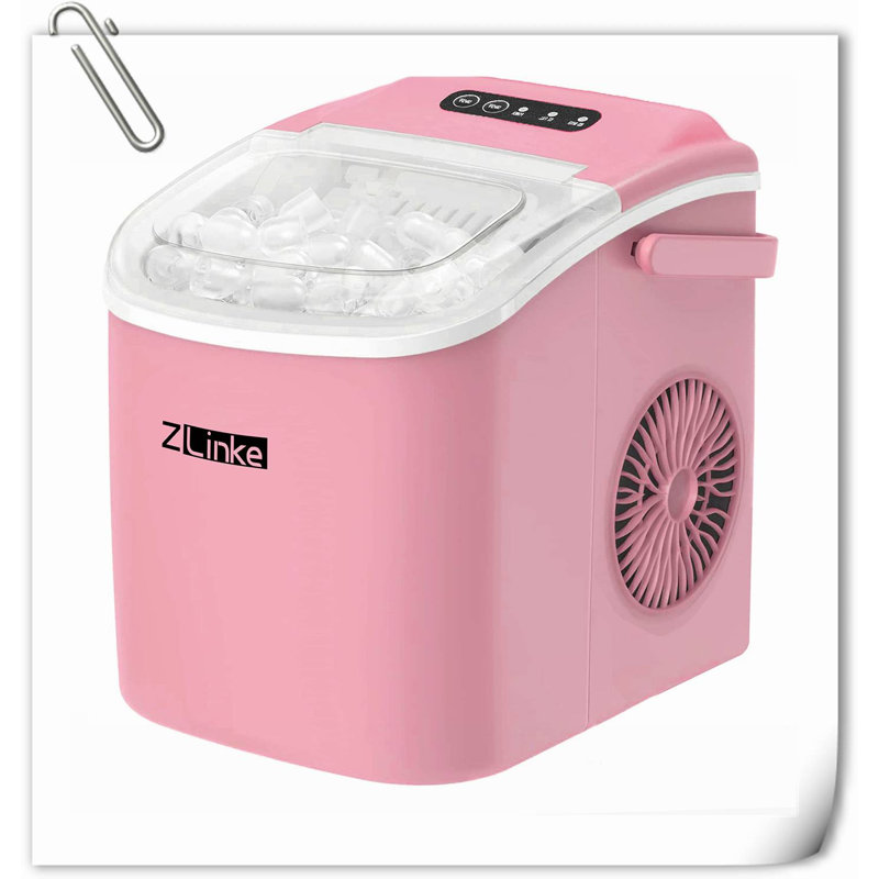 GLOBAL GIRLS LLC 26,5 Lb. Machine à glace quotidienne, Rose