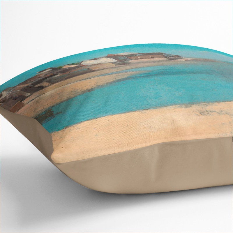 Village Scatter Cushion, Stone, 40cm H x 40cm W x 15cm D