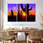 Silhouette de cactus Harnek Saguaro-107969151