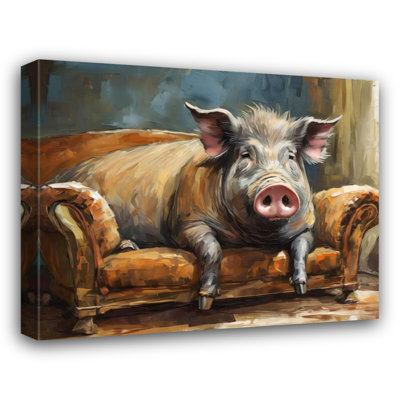«Pig Couch» sur toile