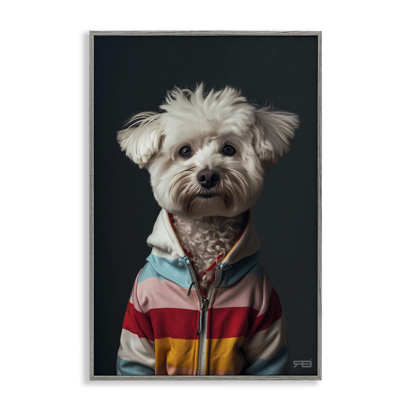 Terrier avec giclée par Roozbeh Bahramali, Estampe numérique Farmhouse, H 18 po x l 12 po
