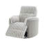 Fauteuil inclinable et oscillant en velours côtelé Emee