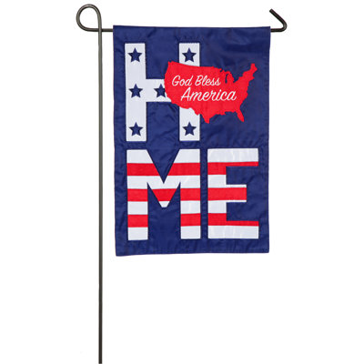 Drapeau de jardin en polyester 18 po x 13 po Eoline