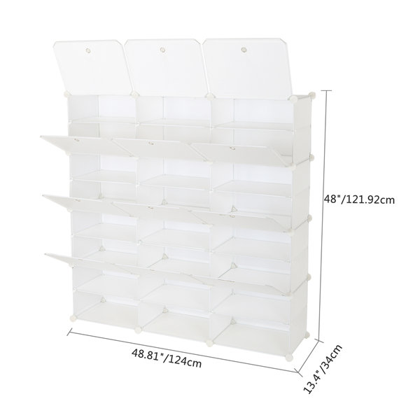 48 Pair Shoe Storage Cabinet Rebrilliant