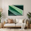 Art mural rigide en métal vert 36-410927052