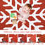 Tapis de Noël décoratif en forme de flocon de neige lavable pour salon / salle à manger-901727278