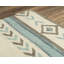 Tapis bleu / beige en laine touffeté à la main Southwestern-68361661