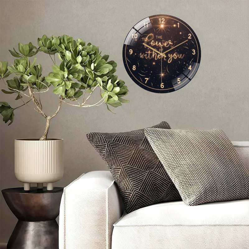 Horloge murale inspirante 12 po