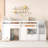 Twin Bed,Solid Wood Twin Size Low Loft Bed With Stair, Drawer,And Shelf Of White Color