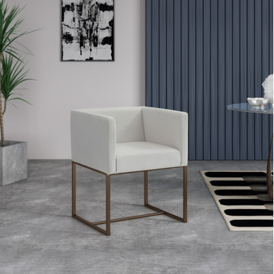 Chaise avec accoudoirs rembourrée Rossella Joesph