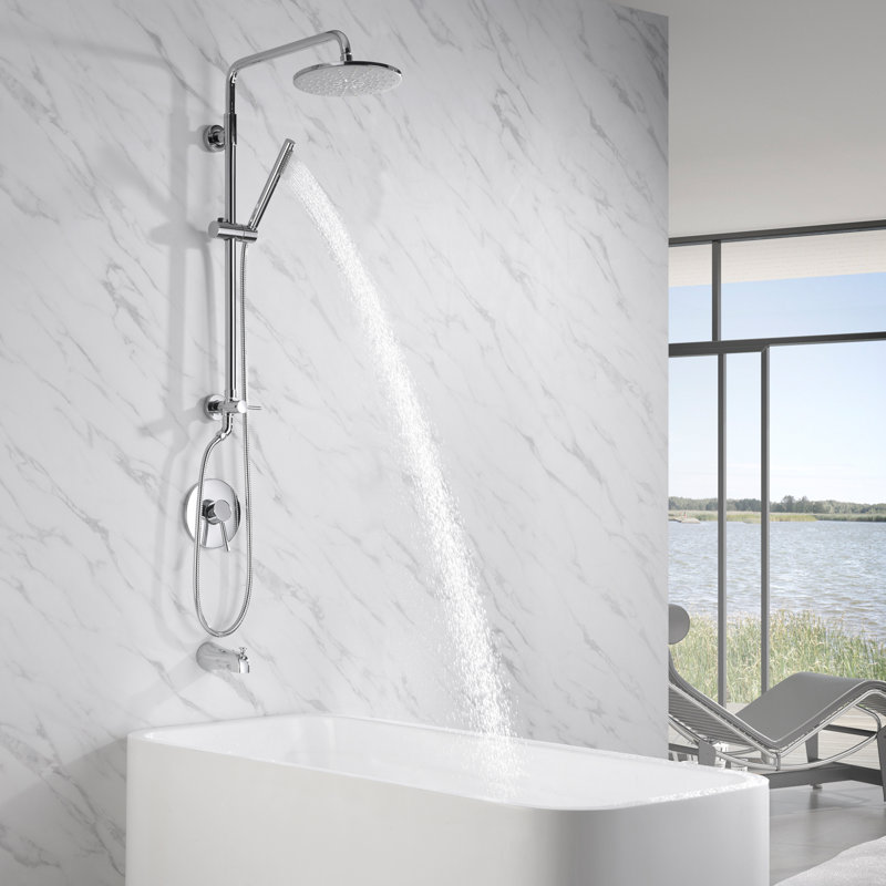 Complete Shower System, Chrome
