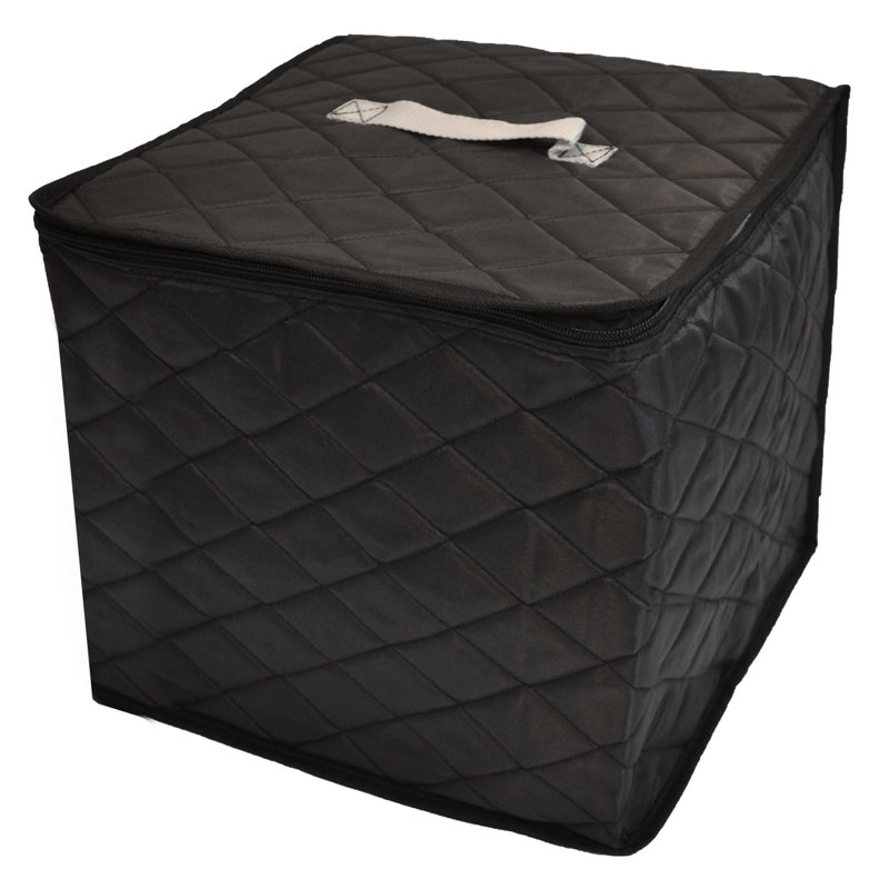 Ebern Designs Fabric Decorative Bin, Black